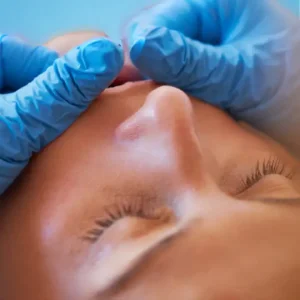 a sculpting facial service being performed